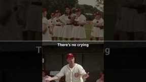 There's no crying in baseball ⚾️ | A League of Their Own