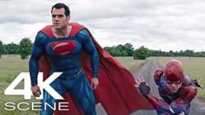 The Race. Flash vs Superman | Justice League Movie Clip 4K UHD