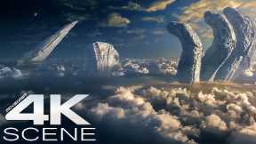 Supersonic Jet Battle Over Celestial Island (2025) Captain America: Brave New World Movie Clip 4K