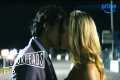 Zac and Alicia Kiss on the Race Track 