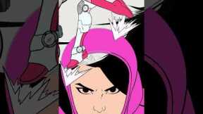 Deegan Puchkors draws Conquest vs. Atom Eve fan art. | Invincible