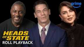 John Cena, Idris Elba, & Heads of State Cast + Director Scene React | Roll Playback | Prime Video