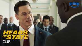 John Cena and Idris Elba Press Conference Goes Awry | Heads of State | Prime Video